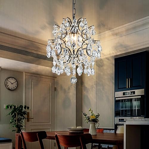 Vista 8 de Bestier - Lámpara colgante de cristal Cromado