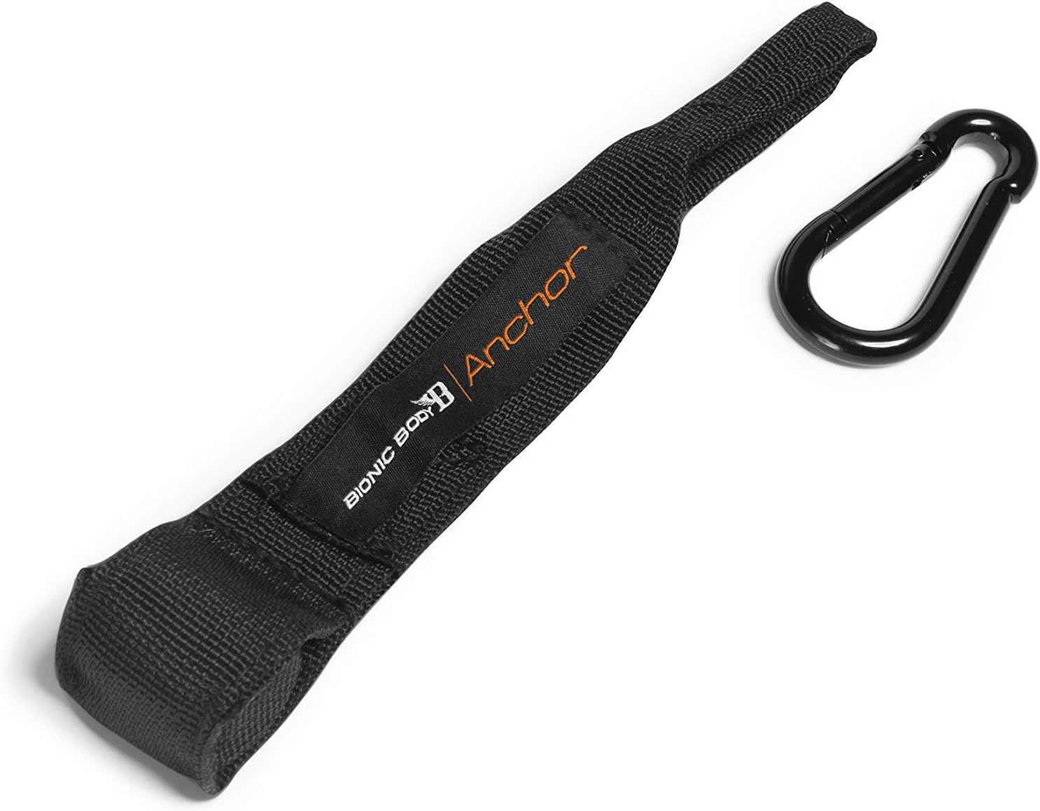 BIONIC BODYResistance Band Door Anchor with Carabiner Clip Exercise Accessory Strap for Strength Training and Cardio Workout BBDA-010