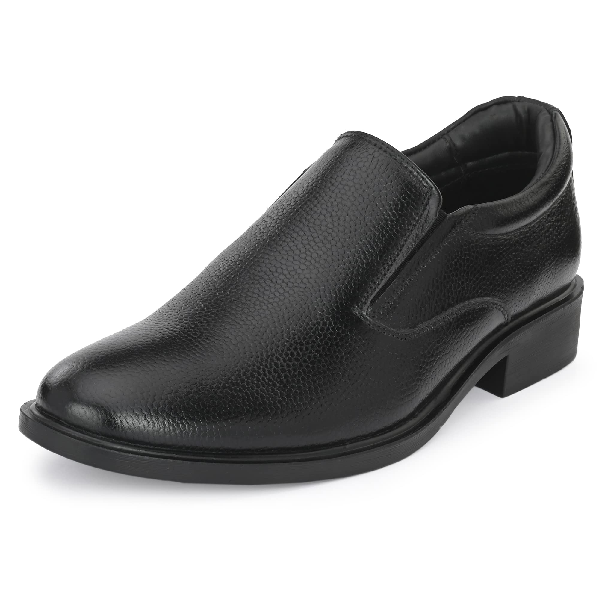 Auserio Mens Full Grain Leather Slip On Formal Shoes | Anti Skid Sole & Padded Collar | with Antimicrobial & Heat-Insulating | Shoes for Office & Parties & All Occassions | Black 7 UK (SSE 040) (B0C1VWYQBY) Amazon Price History, Amazon Price Tracker