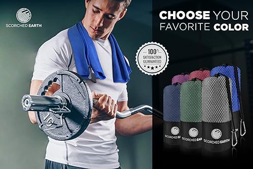 Miniatura 7 de Juego de toallas de microfibra para viajes y deportes, secado rápido, superabsorbente, compacto, ligero, para camping, senderismo, playa, yoga,