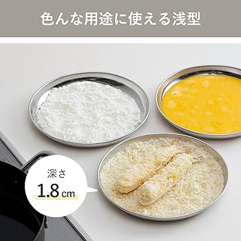 Amazon.co.jp: 下村企販 トレー 下ごしらえバット 丸型 3枚
