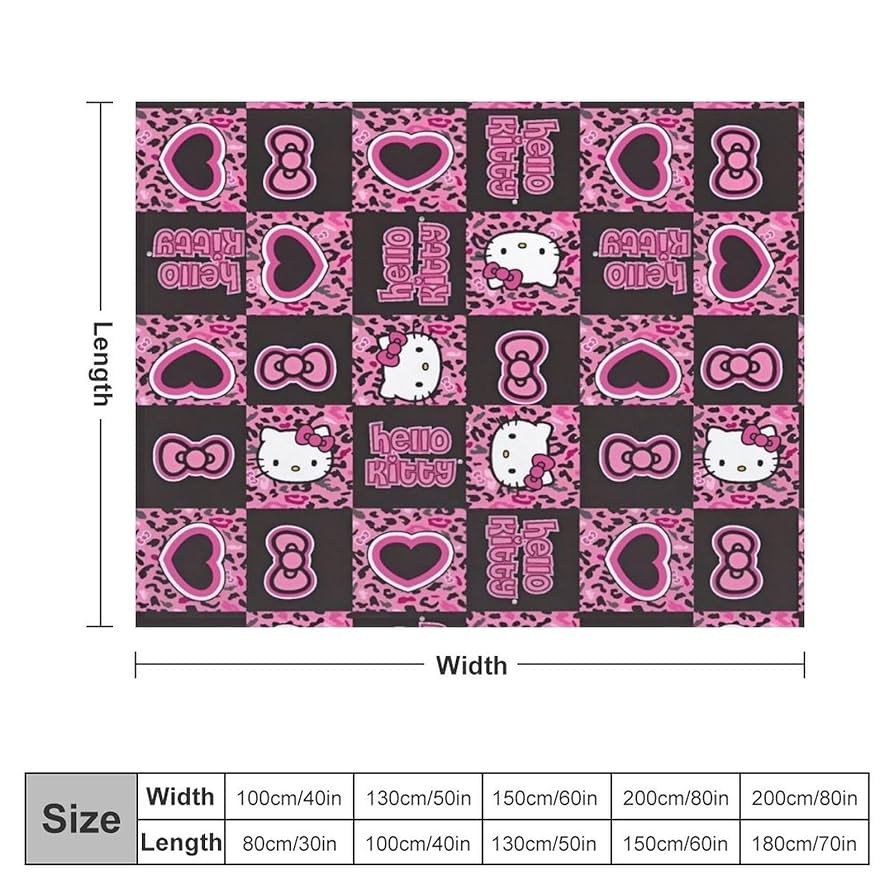 Amazon｜ハローキティ ヒョウ柄 毛布 ブランケット 夏用 冷房