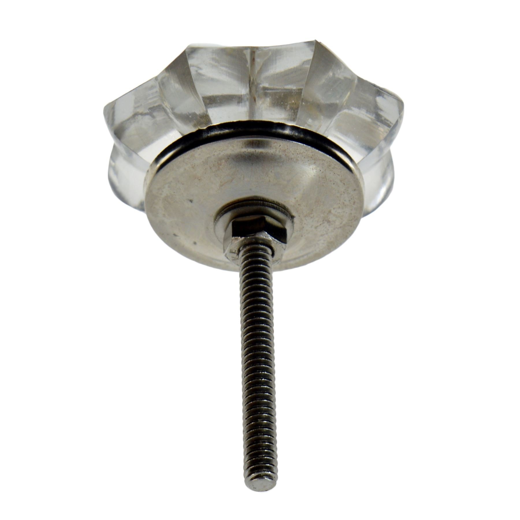 Nicola Spring Glass Cupboard Drawer Handle Knobs - Star Design - Pack of 6 - Image 4