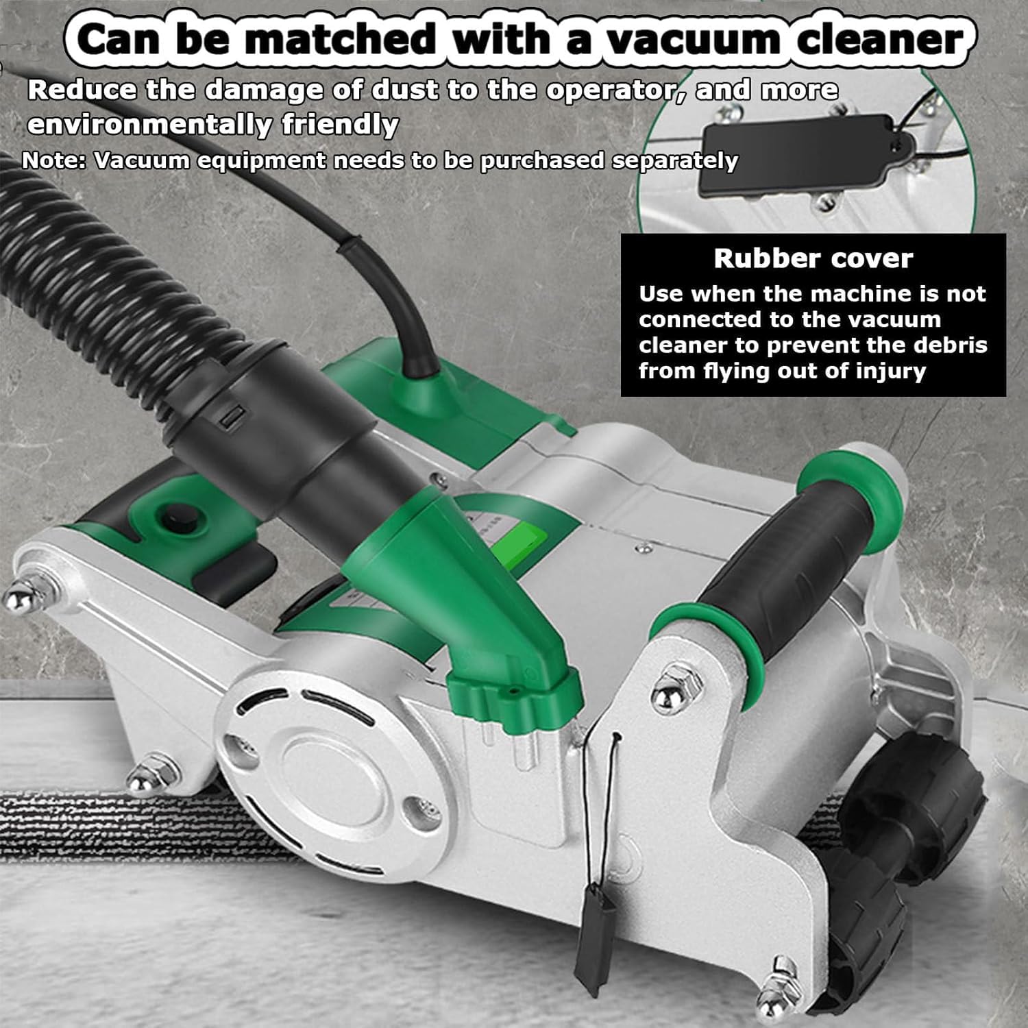 Rozadora Eléctrica de Pared 1100W Profesional con Discos 25mm y 35mm, Máquina Cortadora de Ranuras sin Polvo para Ladrillo y Hormigón, Incluye Caja de Transporte y Manual