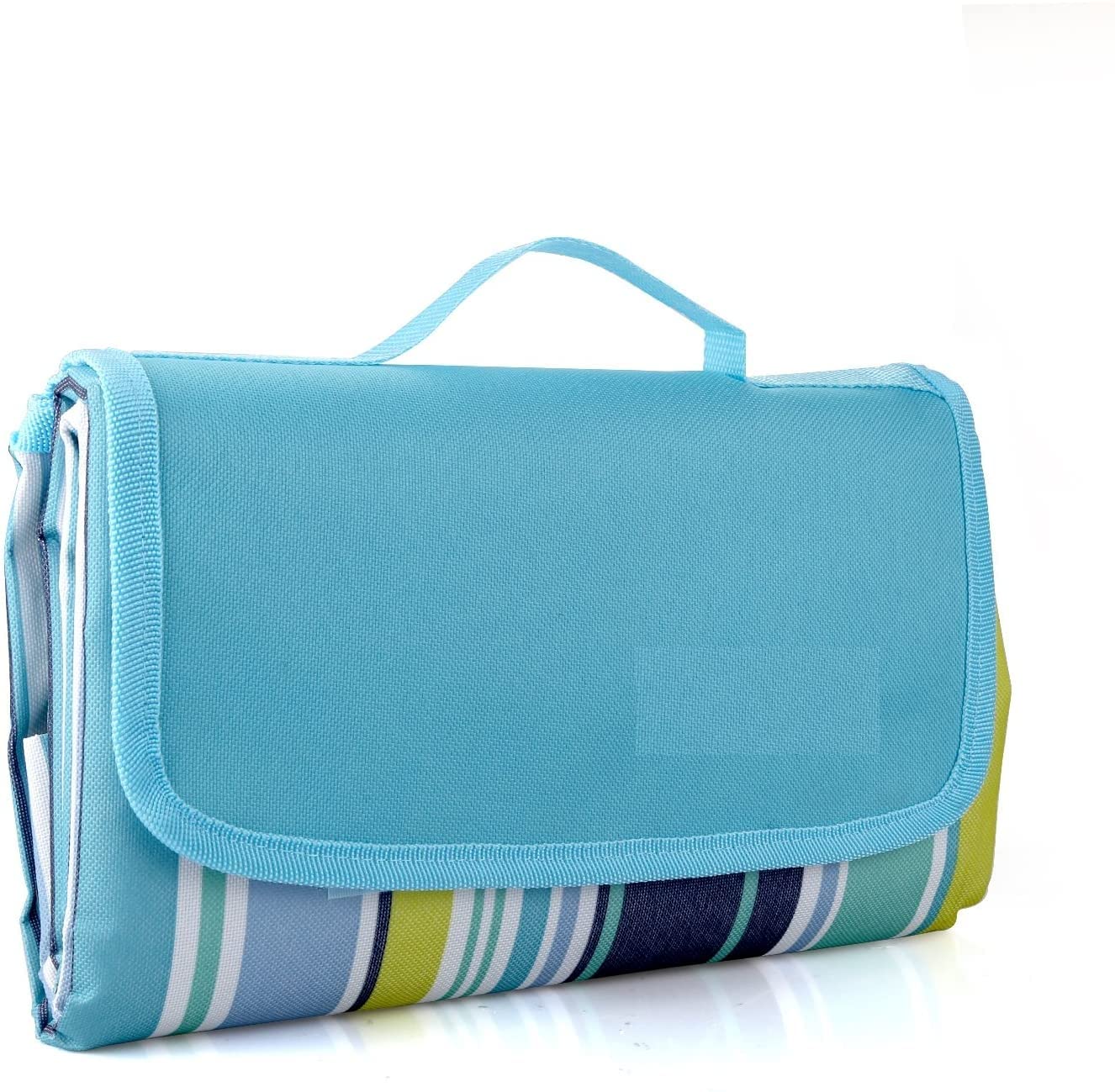 Delzon Outdoor & Picnic Blanket Extra Large 180” X 150” Picnic Mat for The Beach,Camping Travelling Washable, Foldable (Blue Line) (B09MRQ8NLS) Amazon Price History, Amazon Price Tracker