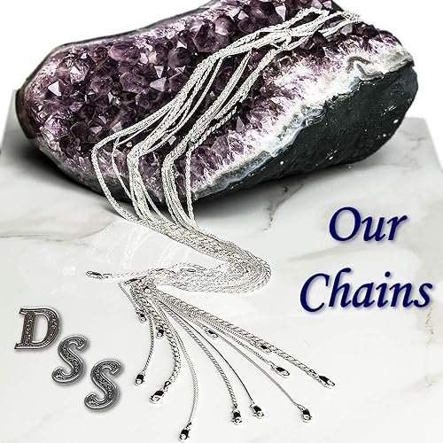 Miniatura 4 de 925 Sterling Silver Wheat Chain 2mm - Italian Spiga Sterling Silver Necklace Chain with Lobster Claw Clasp, Nickel Free 925 Silver Chain Necklace in