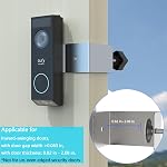 Anti-Theft Doorbell Mount for Eufy Video Doorbell E340, No-Drill Bracket Compatible with Inward-Swinging Aparment Doors