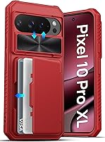 Vista 24 de ATATOO Funda tipo cartera para Google Pixel 10 Pro XL, tarjetero integrado (3-5 tarjetas) [bloqueo RFID] y cubierta de cámara deslizante, protección