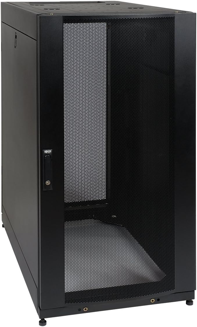 Tripp Lite SR25UB 25U Rack Enclosure Server Cabinet Doors and Sides 3000lb Capacity