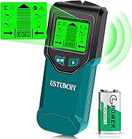 USTUDCHY 5-in-1 Stud Finder Wall Scanner with LCD Display - Accurate Detector for Wood, Metal, AC Wires & Studs (Peacock Blue)