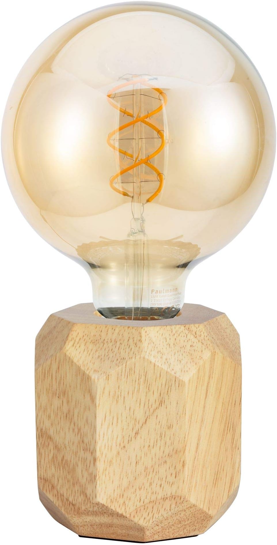 Pauleen48159 Woody Sparkle luminaire Made of Wood Scandinavian Table Cube lamp max. 25W E27 230V