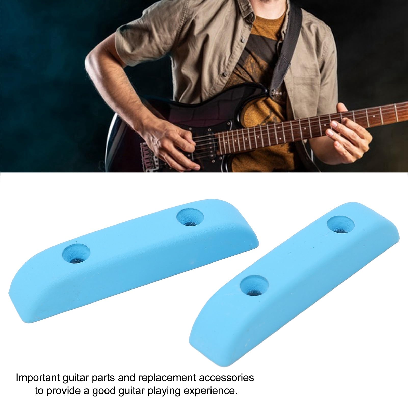 Bas Duimsteun Kunststof Antislip Jazzgitaar Vingersteun voor Comfortabel Spelen (GM04 Zilver