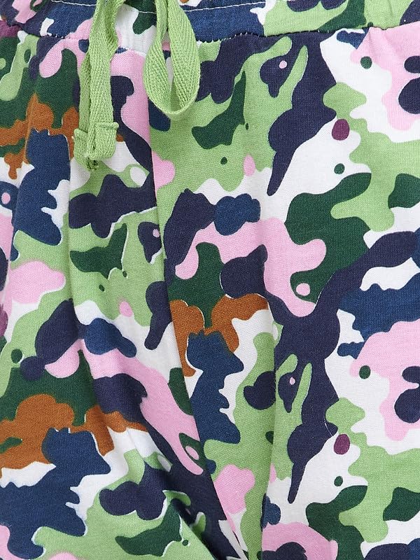 Image of Clovia Women's Cotton Printed Top & Pajama Set
