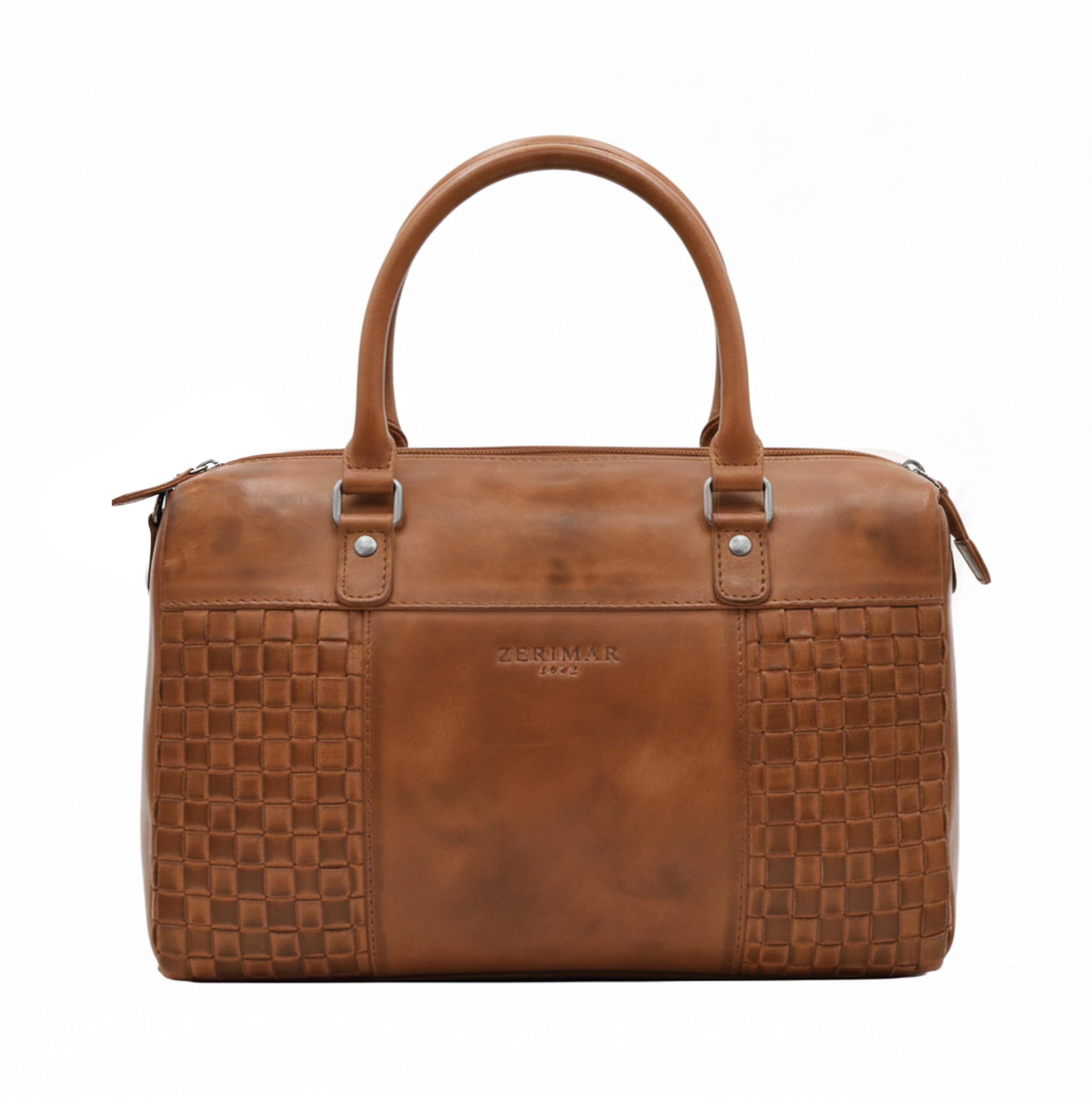 Zerimar | Bolso cuero autentico para mujer estilo casual | Bandolera mujer piel natural con múltiples compartimentos | Ideal para uso diario, viajes o trabajo | Medidas 20X30X10 cm