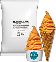 Frostline Pumpkin Spice Soft Serve Ice Cream Mix | Lactose & Gluten Free Mix | Use Blender, Countertop Ice Cream Maker, Soft Serve Machine and More | Add Water, Dairy or Dairy Alternative | 6 lb Bag