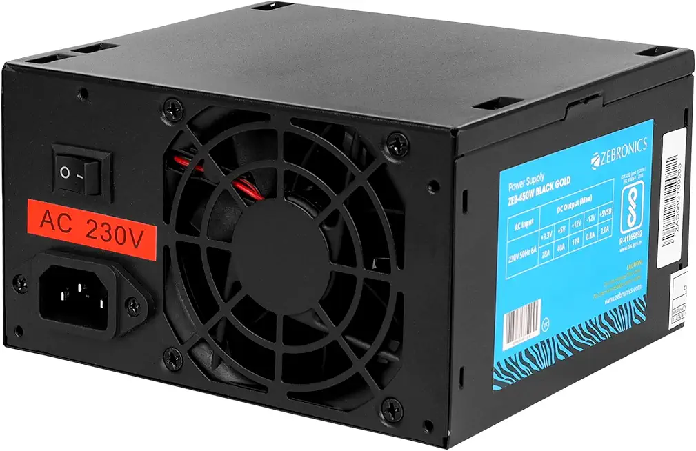 Zebronics 450W Black Gold Power Supply