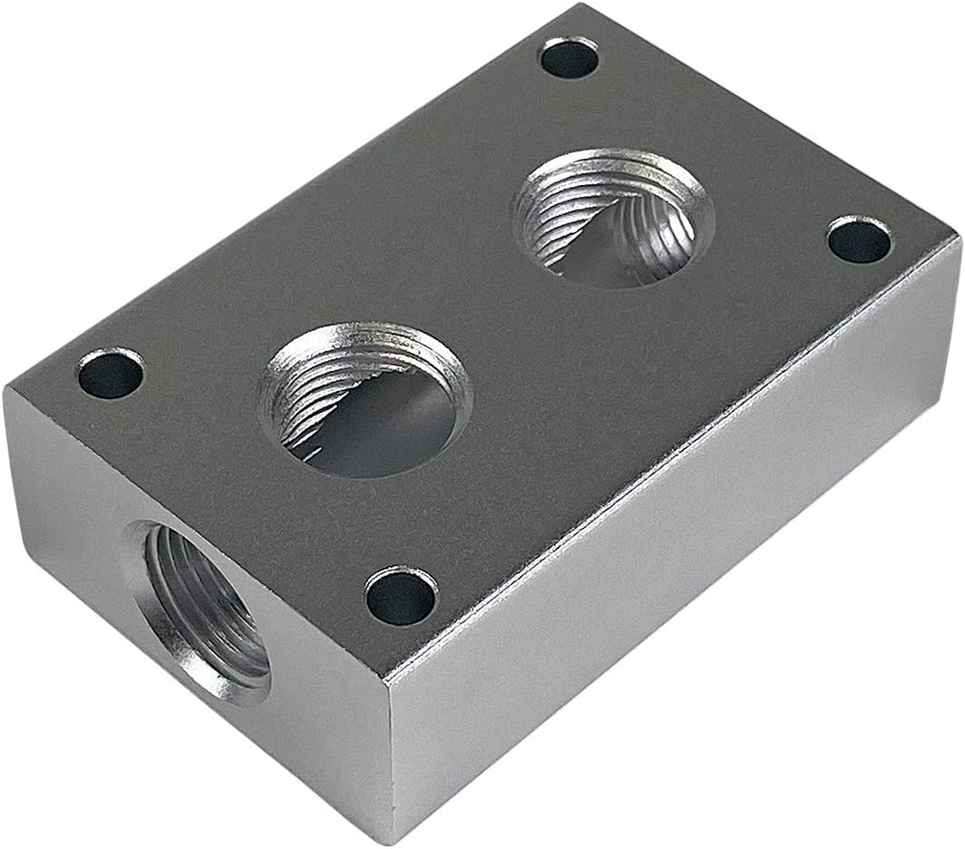 Primefit PCMBL38 Push To Connect Manifold/Splitter Block with 4 x 3/8 Female NPT Ports