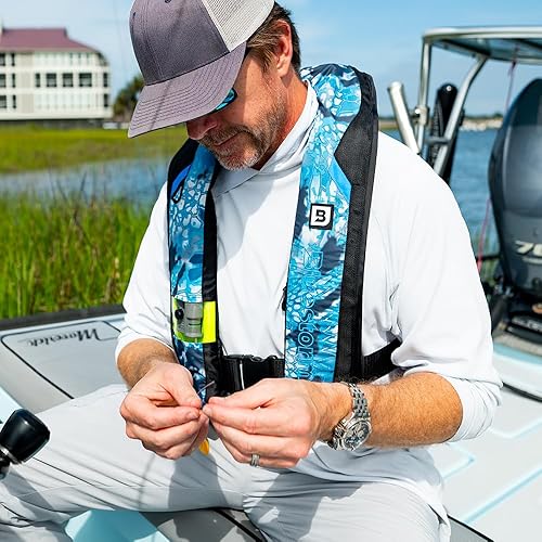 Miniatura 32 de BLUESTORM Stratus 35 Chaleco salvavidas inflable PFD para adultos Guardacostas de Estados Unidos (USCG) aprobado por la Guardia Costera