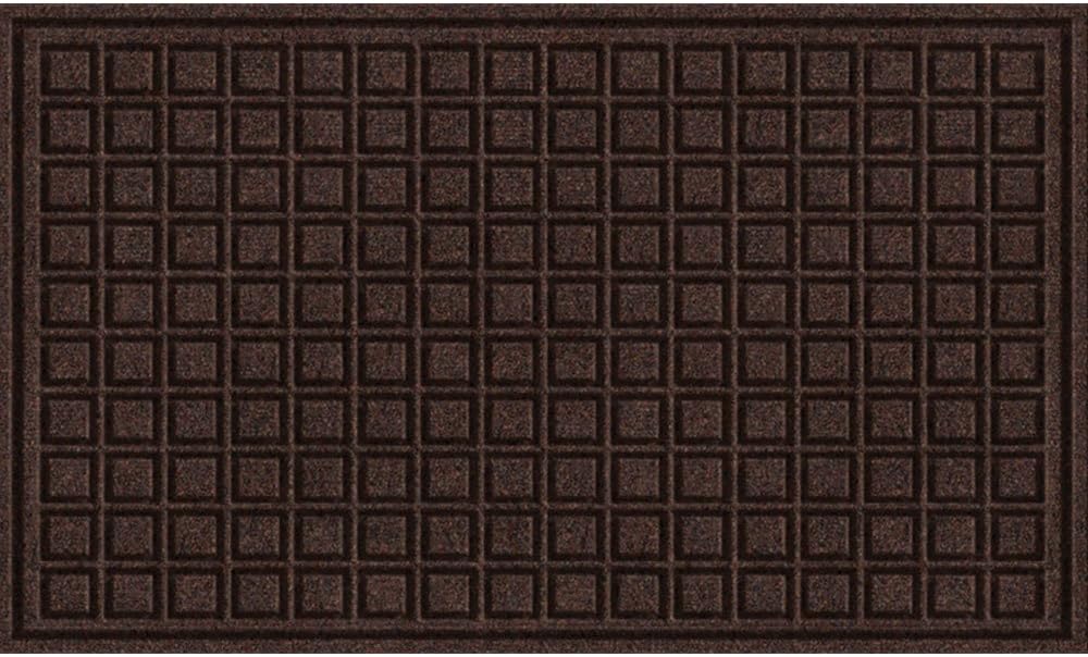 Textures Blocks Entrance Door Mat, 18-Inch by 30-Inch, Walnut (60-885-1403-18x30) Blocks 18-Inch X 30-Inch Walnut