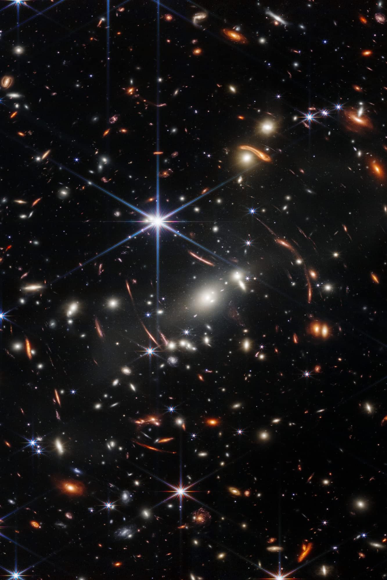 History Galore24"x36" Gallery Poster, James Webb Space Telescope Deep Field image of galaxy cluster SMACS 072