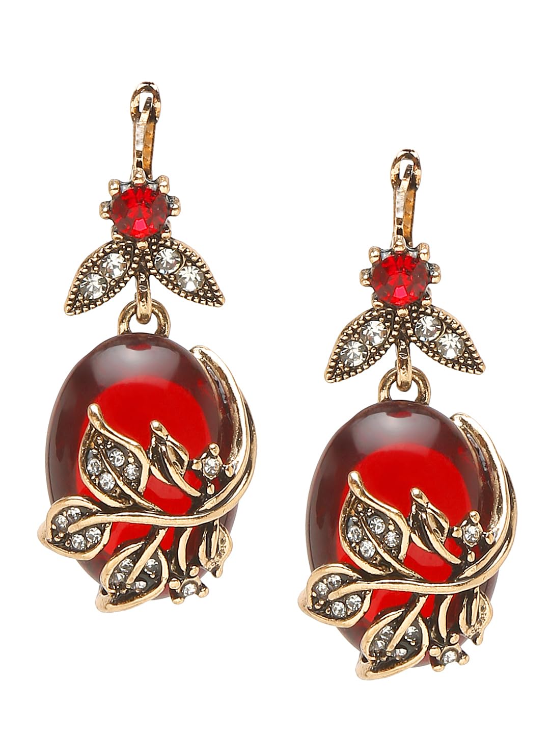 Plated Necklace Jewellery Set with Earrings and Ring