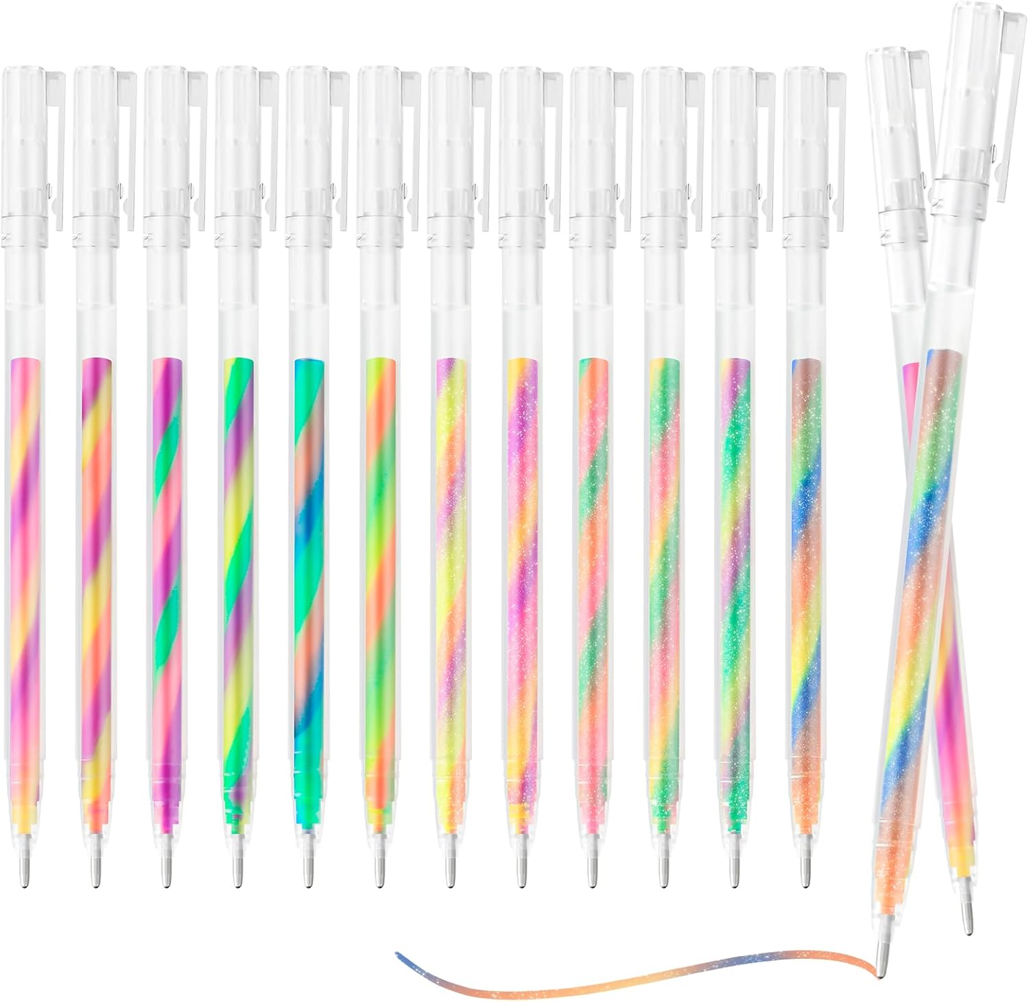 CAISEXILE 12 Pack Mixing of 3 Colors Magic Glitter Neon