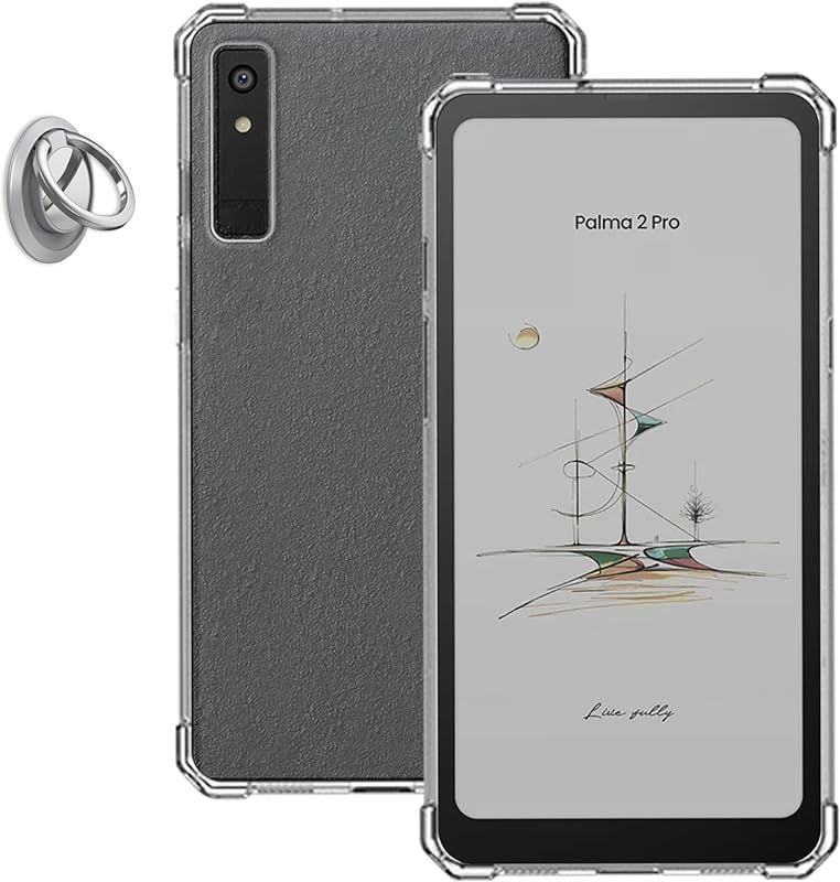 for BOOX Palma 2 Pro 6.13inch Case,Kindle Scribe,Slim & Lightweight Soft TPU Anti-Scratch Back with Shockproof Impact Resistant Raised Edge -Transparent