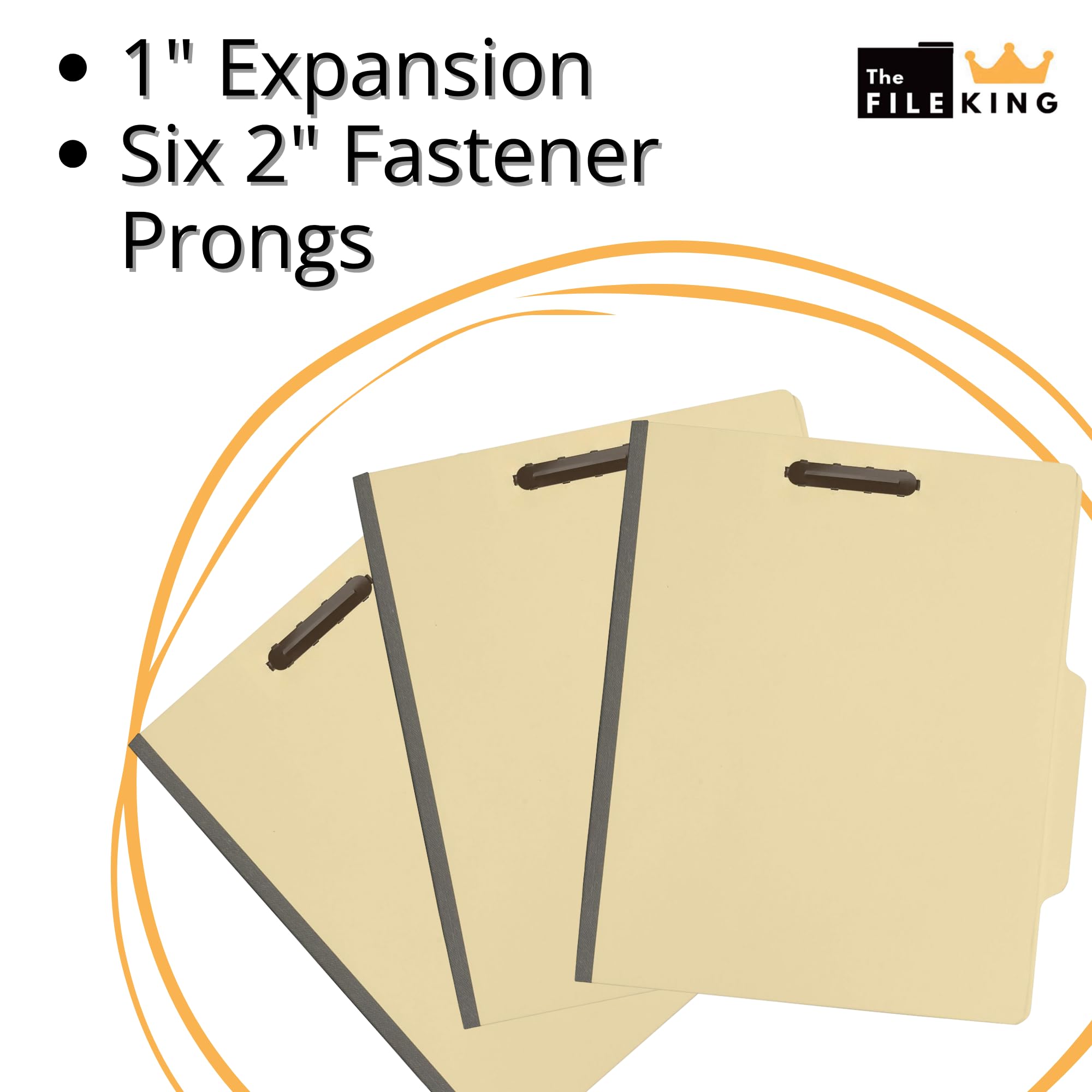 The File King Two Divider Manila Classification File Folder - Letter Size - Image 4