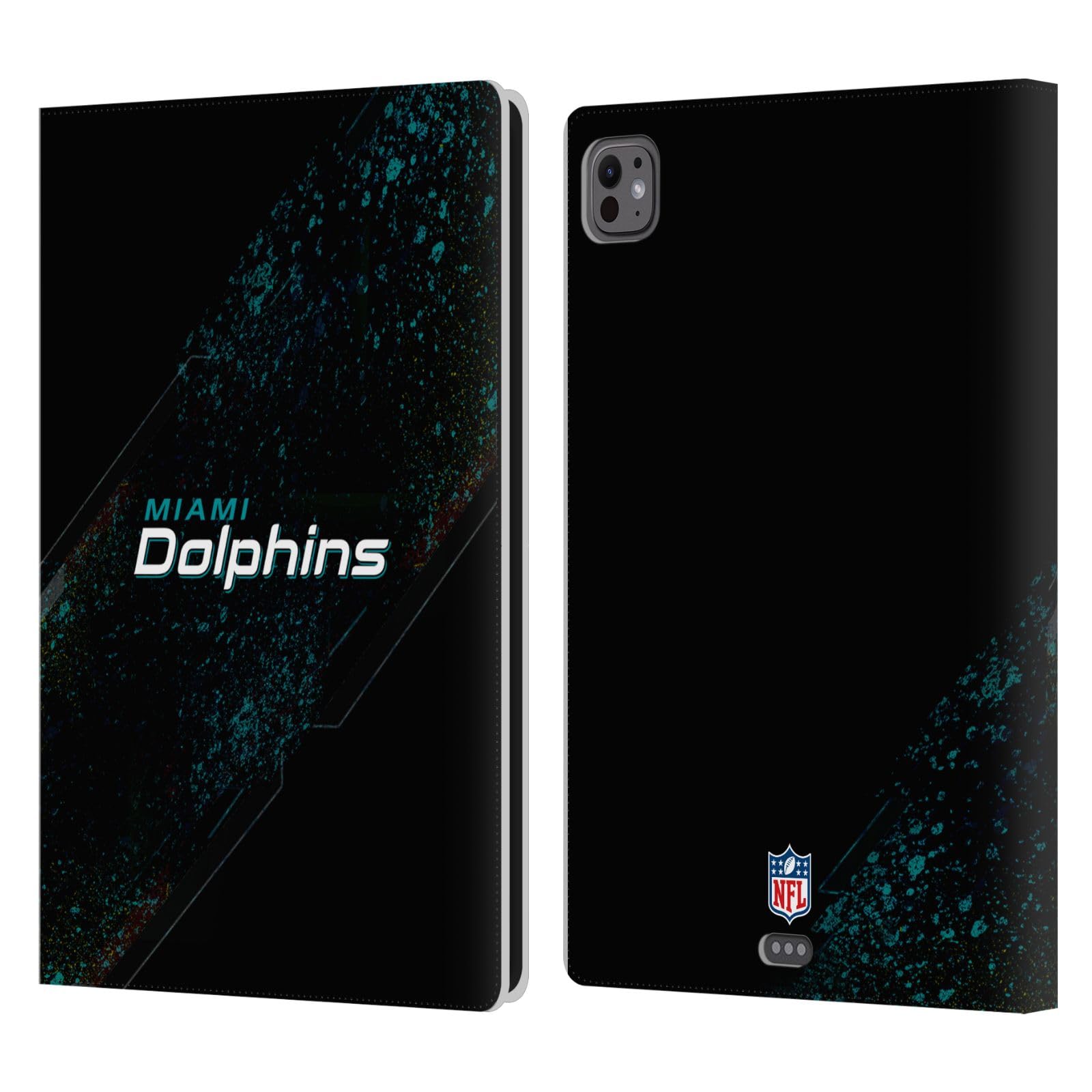 Étui en cuir iPad Pro 11 M4 Miami Dolphins Head Case