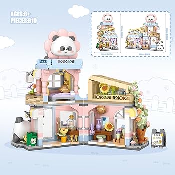Amazon.com: Street View Flower House Shop Mini Building Blocks