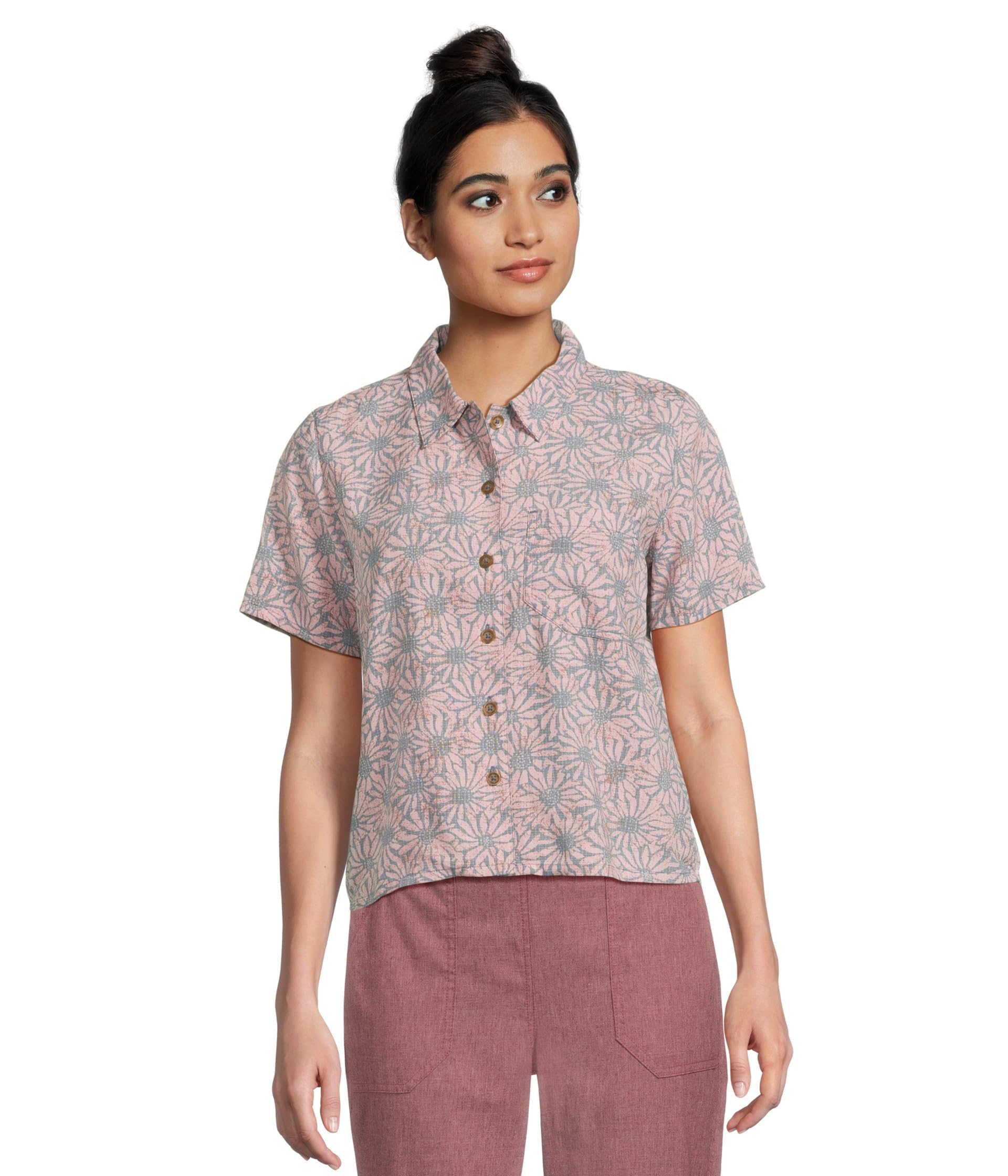 (取寄) ロイヤルロビンズ レディース カミノ パッカー ショート スリーブ  Robbins women Camino Pucker Short Sleeve Sea Caledonia Print Royal Robbins Women's Camino Pucker Short Sleeve, Sea Caledonia