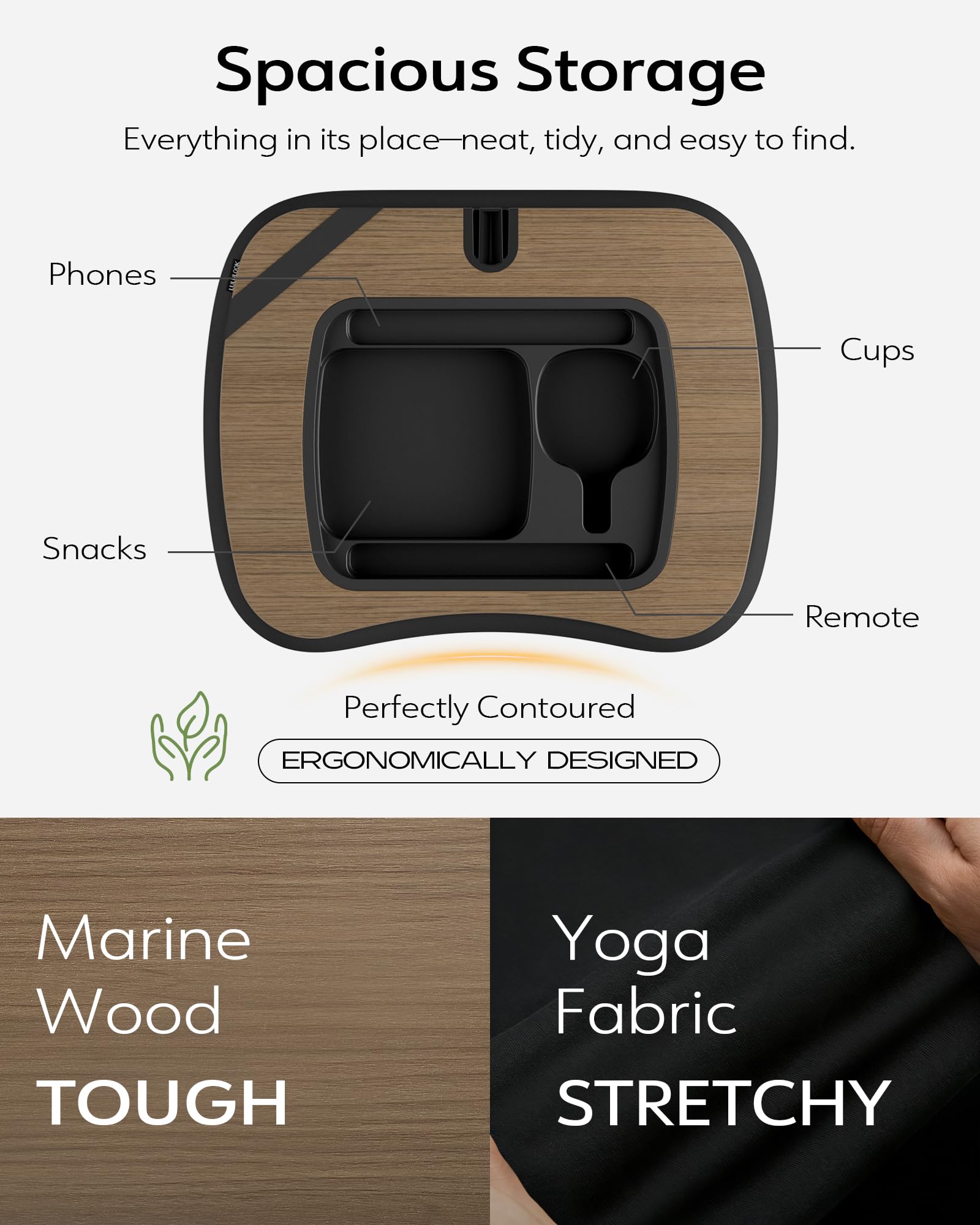 LULULOOK Supporto per cuscino per Kindle e tavolo 2 in 1, supporto regolabile per tablet, iPad da letto, braccio pieghevole per laptop da 14", iPad, telefono, tablet da 4,7-14,6" e Kindle con