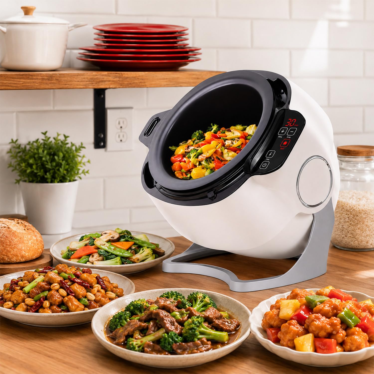 Robot De Cocina, Máquina De Cocina Automática, Olla De Cocina Robotizada