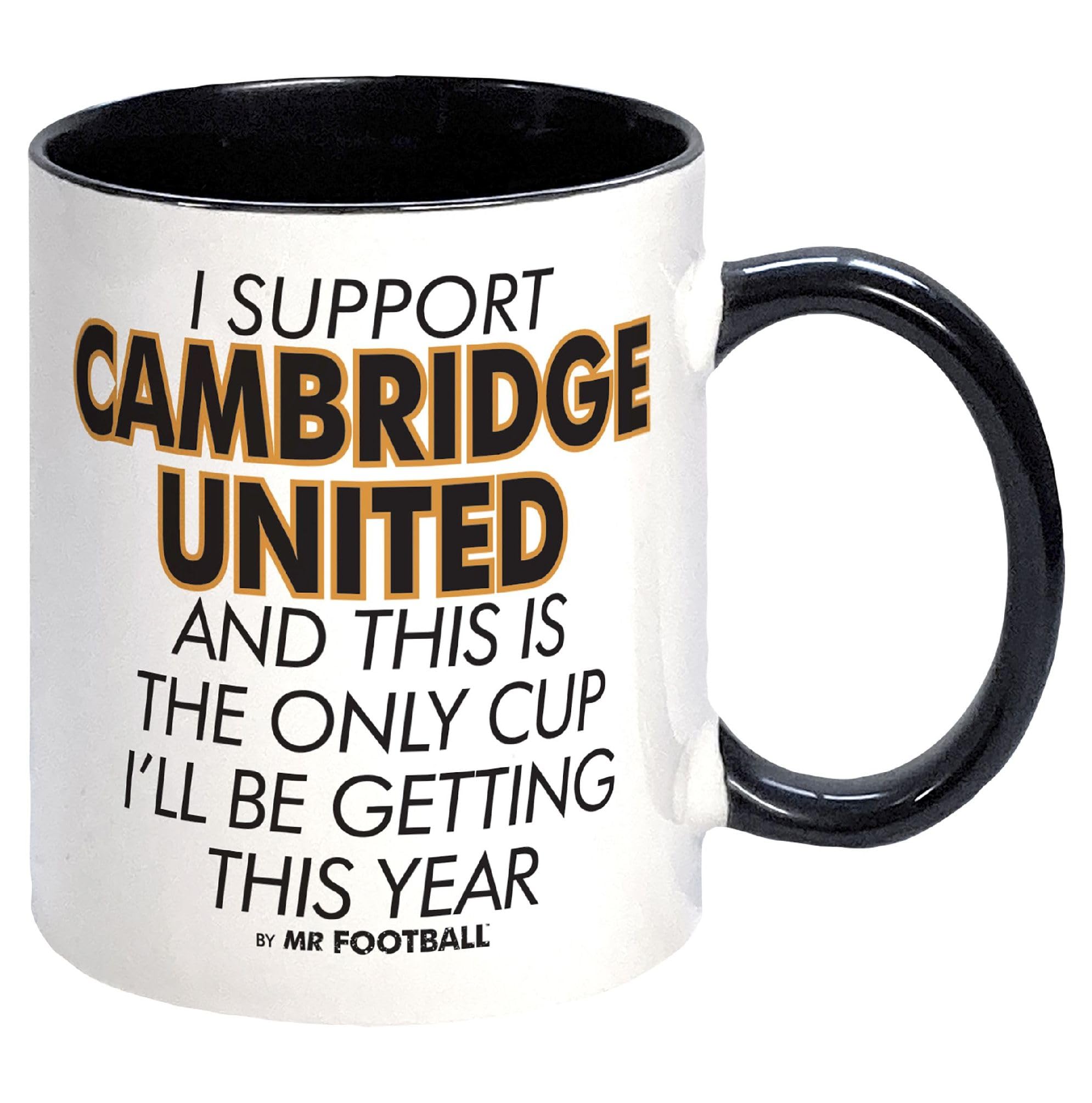 I Support Cambridge United and This is only Cup -Gift Boxed Mug Present idea for Fan Supporter