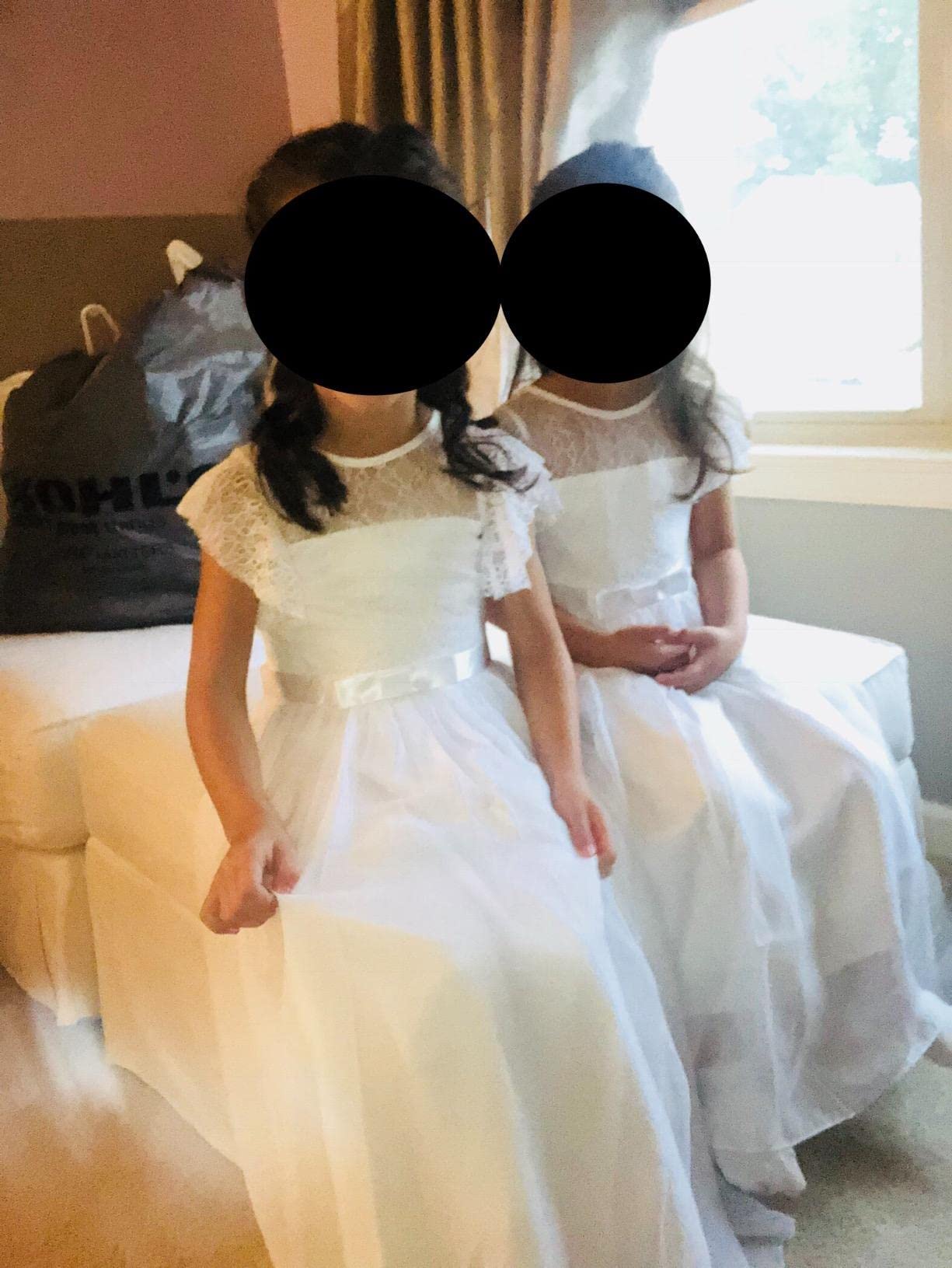 Vestito da bambina con fiori, per comunione, matrimonio, concorso, 2-13 anni