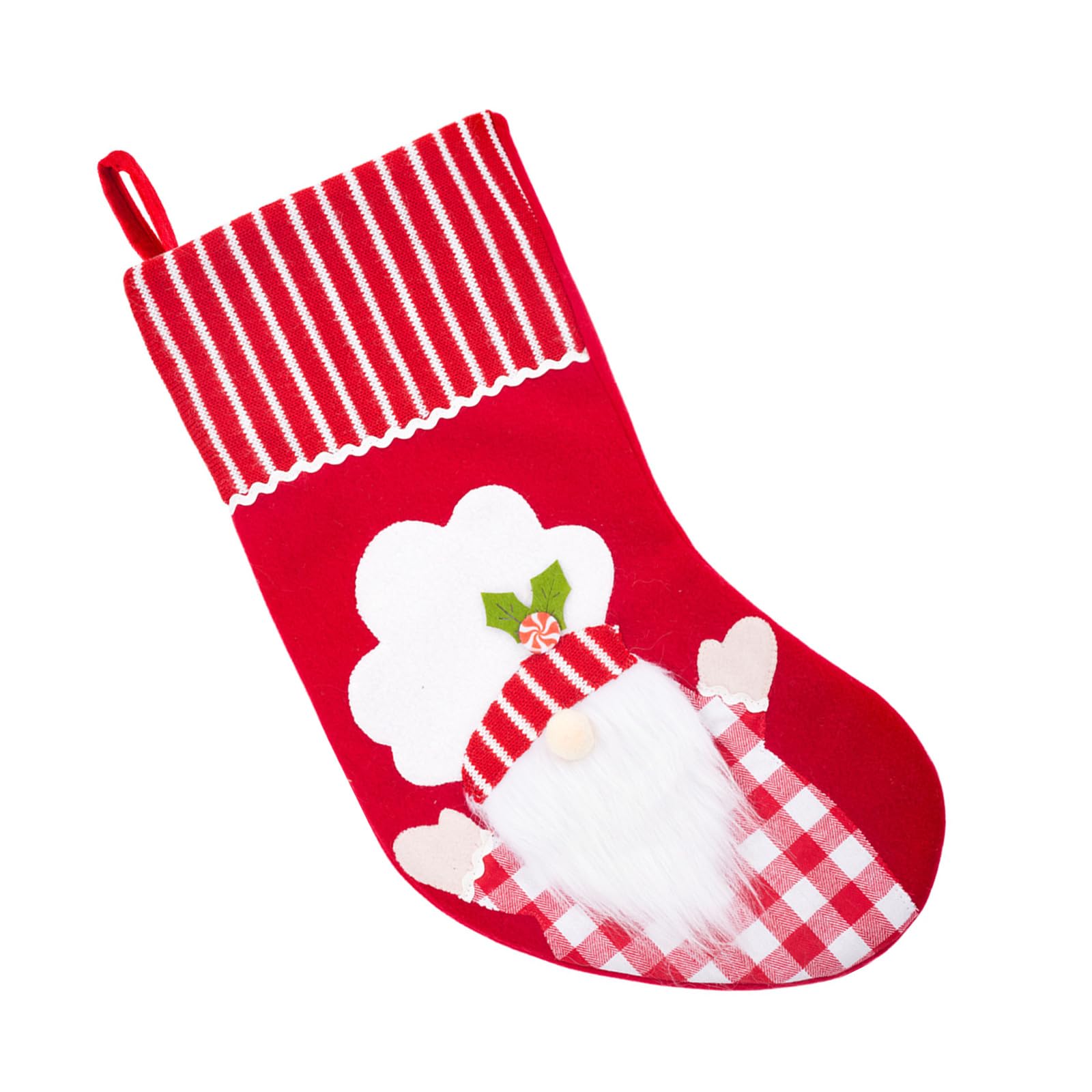 carotoe Christmas Stockings Candy Bags Yuletide Decorative Ornament Santa Stockings for Treats and Candy Pouches Winter Holiday Christmas