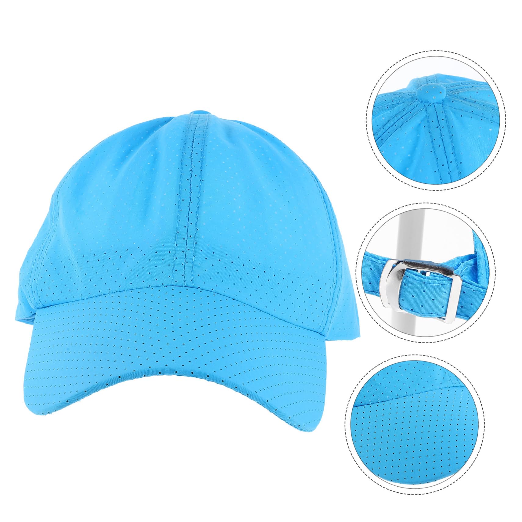 BESPORTBLE Gorra De Béisbol De Secado Rápido Ideal para Senderismo Correr Verano para Niñas Poliéster Azul