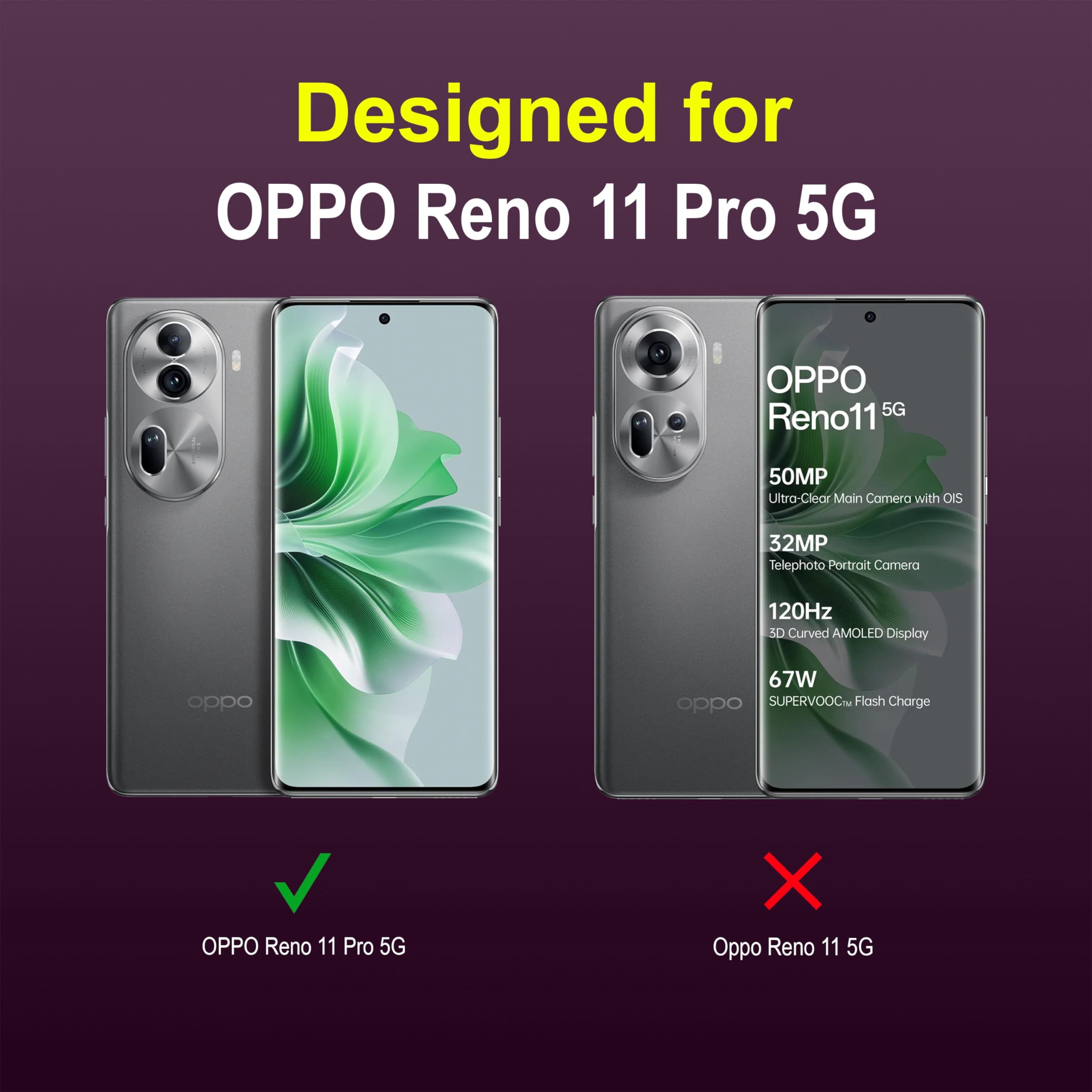 Oppo Reno 11 Pro 5G Flip Cover - Leather & Wallet Stand -2 Oppo Reno 11 Pro 5G Flip Cover - Leather & Wallet Stand -2