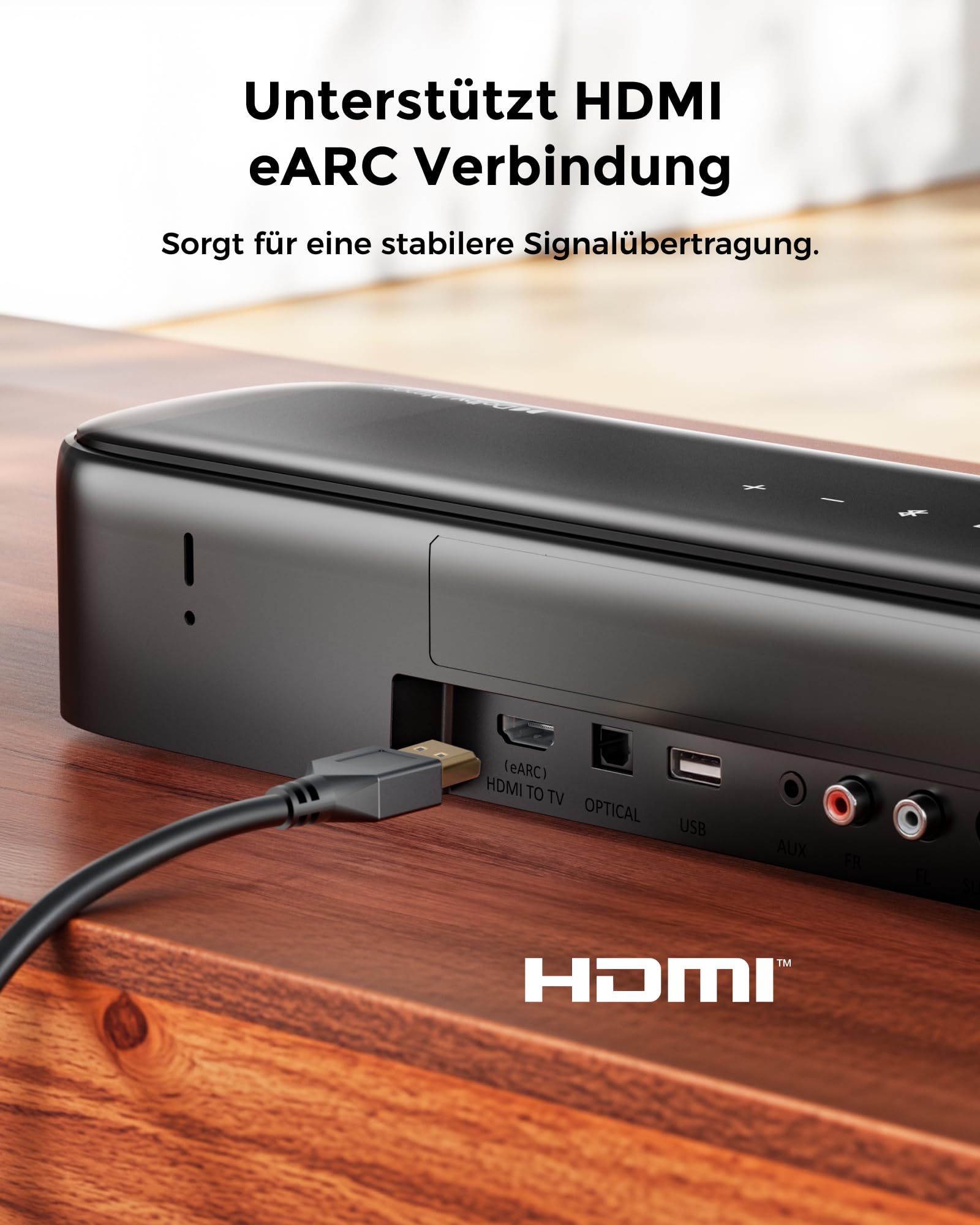 ULTIMEA 7.1 Soundbar für TV Geräte, Dolby Atmos Surround Sound System mit 4 Surround Lautsprechern, TV Soundbar mit Subwoofer für Heimkino Soundsystem, App, HDMI eARC, Bluetooth 5.3, Aura A60
