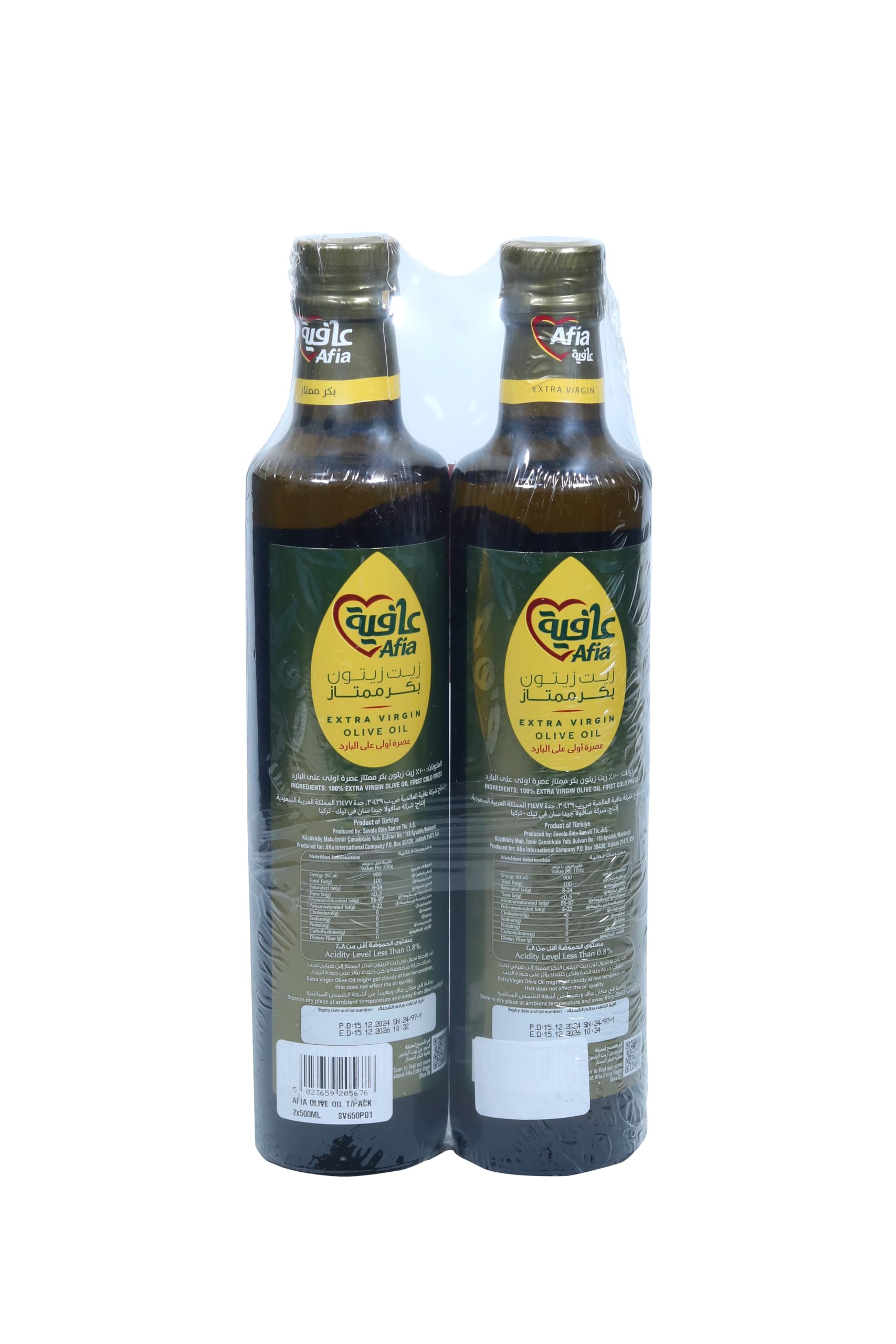Extra Virgin Olive Oil Twin Pack, 2 X 500 Ml