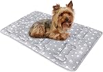 Dog Mat, Soft Bed Mat with Cute Prints, Anti-Slip Bottom Dog Mat for Medium Large Dogs (22" X 35"). Machine Washable Pet Mattress for Dog Sleeping