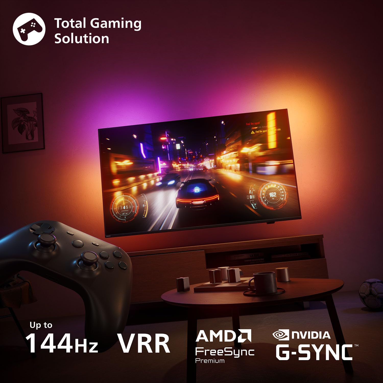 Philips Ambilight 48OLED810 4K OLED Smart TV, écran 48 ", avec Moteur Perfect Picture Engine Ultra HD, Titan OS, Dolby Vision et Atmos Sound Fonctionne avec Alexa et Google Assistant Vocal