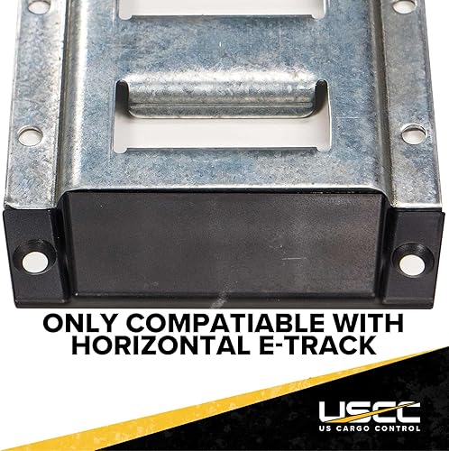 Miniatura 6 de US Cargo Control E Track Tapa de plástico para pista electrónica horizontal, elimina bordes afilados y proporciona un aspecto acabado, funciona con