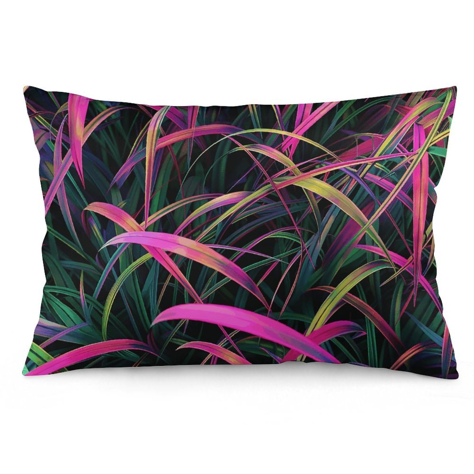 2 Pack Pillow Cases for Hair and Skin, Soft Breathable Pillow Case Covers with Hidden Zipper, Peach and Purple Grass Pillowcase 20"x30" Pillow Covers for Sleeping Gift