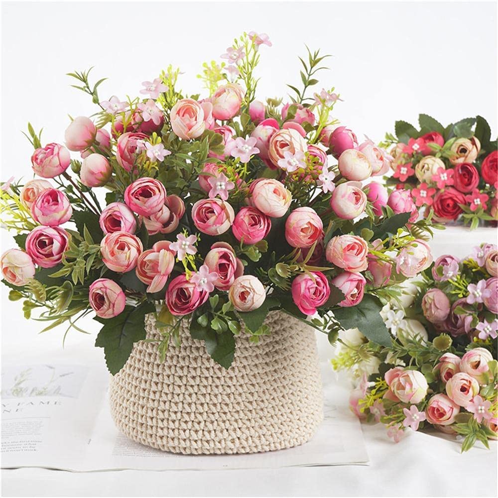 花　アートフラワーブーケ　アートフラワー　造花　花　プレゼント　4 Amazon｜アートフラワー 造花ブーケDiy偽造植物造花バラバラクラフト