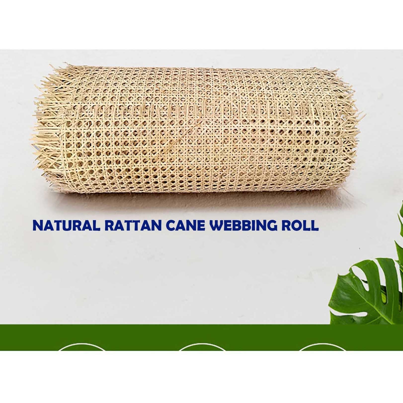 Naturalna rattanowa siatka w rolce, arkusz parciany z trzciny cukrowej, do projektów DIY i chłodzenia, uniwersalna taśma rattanowa 55 cm x 100 cm / 22in x 40in