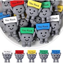 Gejoy 25 件迷你橡胶 You Rock 玩具 积极礼物 You Rock 迷你微型雕像 装饰和鼓励 同事老师生日励志礼物