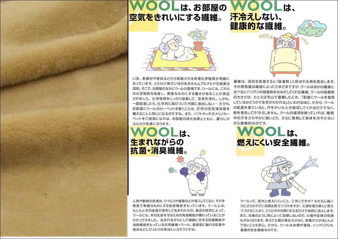 Amazon｜掛け ダブル 洗える メリノ ウール マイヤー毛布 180x210cm