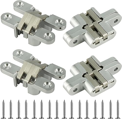 Bisagra cruzada 180 grados 4 núcleo de acero inoxidable bisagra bisagra oculta se utiliza para ocultar puertas, armarios, cajas de madera, mesas de