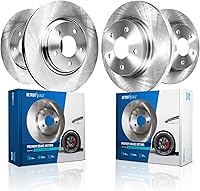 Vista 23 de Detroit Axle - Rotores de freno delantero de 5 lengüetas 4WD para Ford F-150 1997-2003 1998-2003 Rotores de freno de disco Lobo 1999 2000 2001 2002